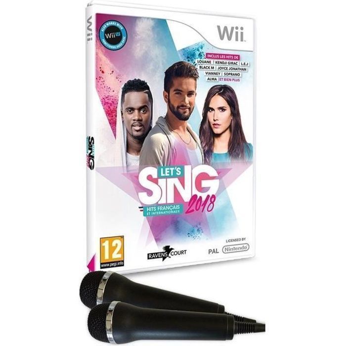 Let' Sing 2018 Hits Français et Internationaux Jeu Wii + 2 Micros - vue 2