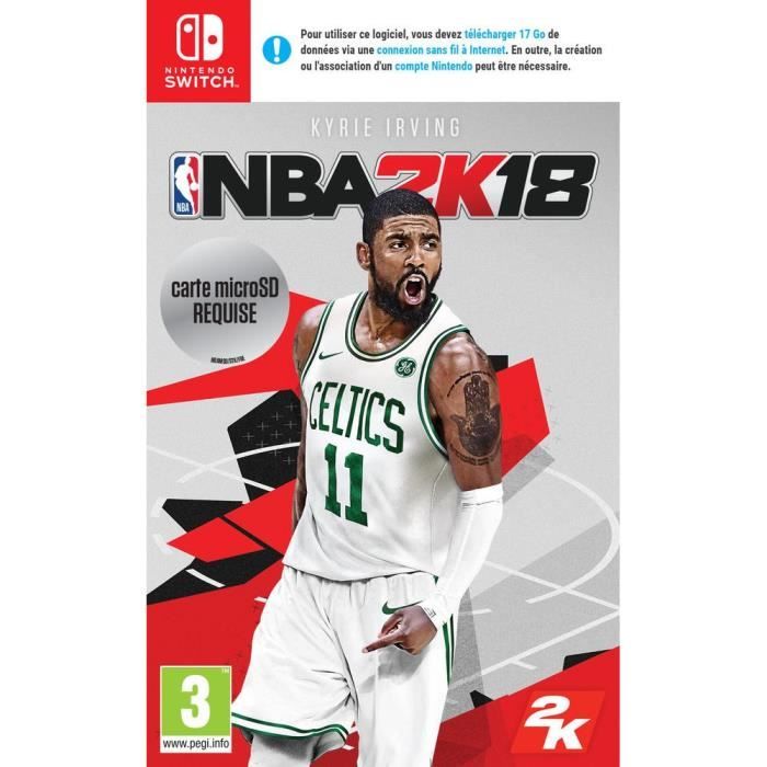 Jeu de sport NBA 2K18 - Nintendo Switch - Cartouche - 3+