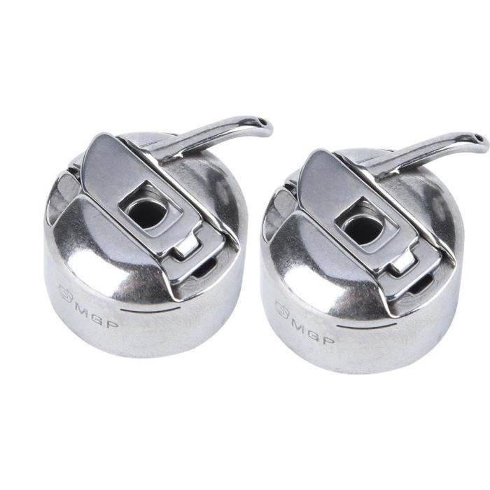 AIZ 2Pcs Étui À Canette En Métal Pour 1850 1900 Accessoires De Machine À Coudre Bartack