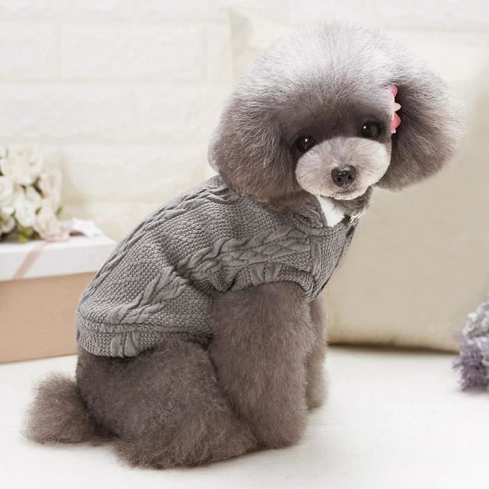 Main Pet Sweater Chien Chat Chiot hiver vêtements chauds manteau de veste de vêtements @haipopda22