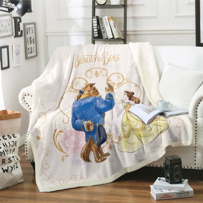 Version 150x200cm - Dessin Animé Couverture Belle Et Bête Literie Sherpa Couvertures Enfants Cadeau #42