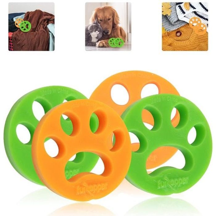 Boule De Lavage Machine A Laver, Boule Attrape Poils Filtre Anti Poil Machine À Laver Lave Linge 4PCS