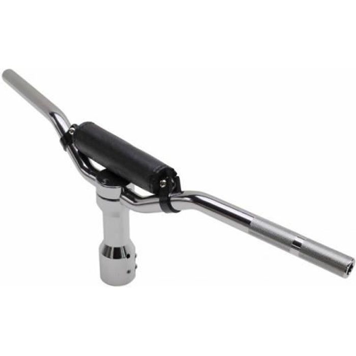 Guidon scoot replay street pour mbk 50 booster-yamaha 50 bws alu chrome avec potence