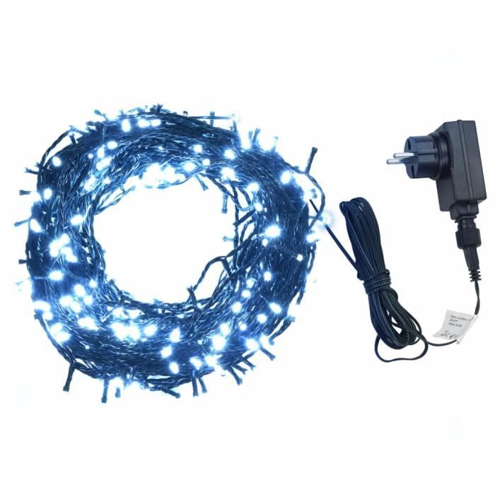 Guirlande lumineuse Sapin de Noël- 400 LED Intérieur et extérieur 40 m Blanc froid