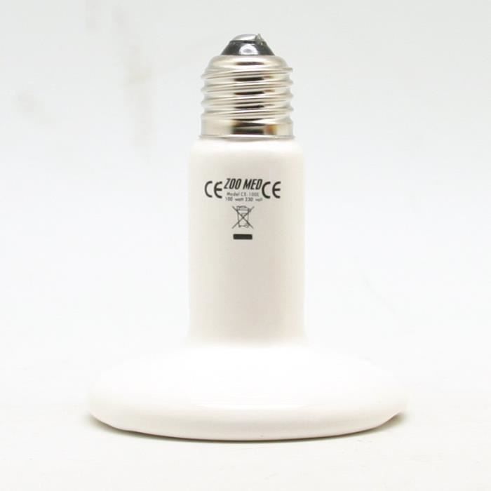 Chauffage,22V Pet Mini lampe de chaleur infrarouge en céramique E27 ampoule de qualité chaude pour petit Reptile - Type White-50W