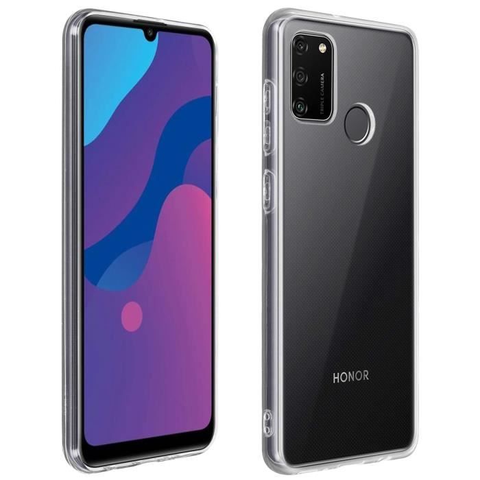 Coque Honor 9A Silicone Gel Flexible Ultra-fine et Légère Transparent Blanc