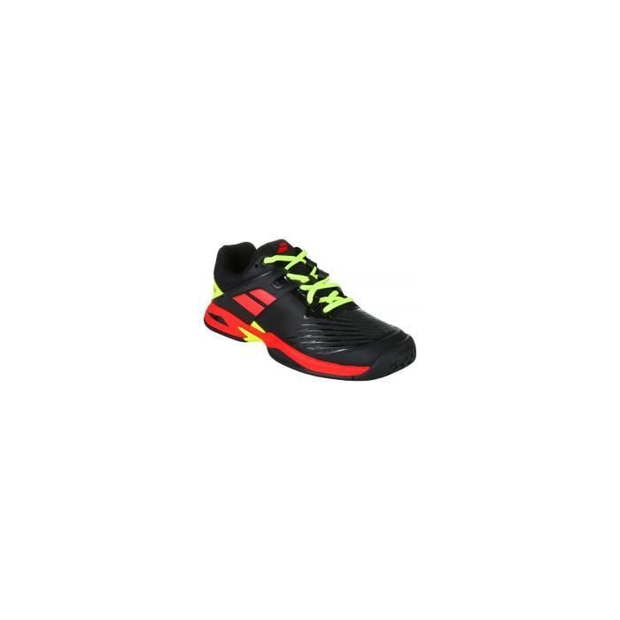 Chaussures BABOLAT Garçon CUD Propulse All Court Junior Noir/Roug/Fuo lAH 2018 32