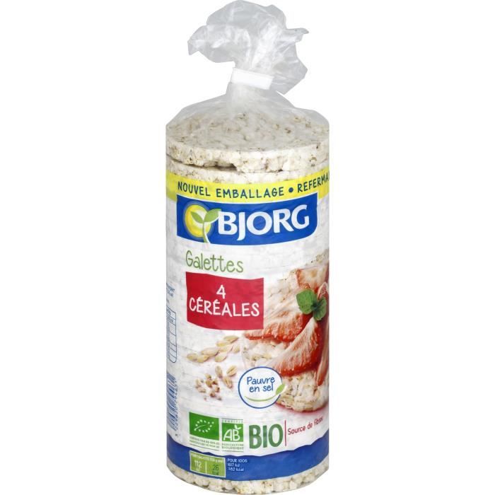 Galettes 4 céréales 130 g Bjorg