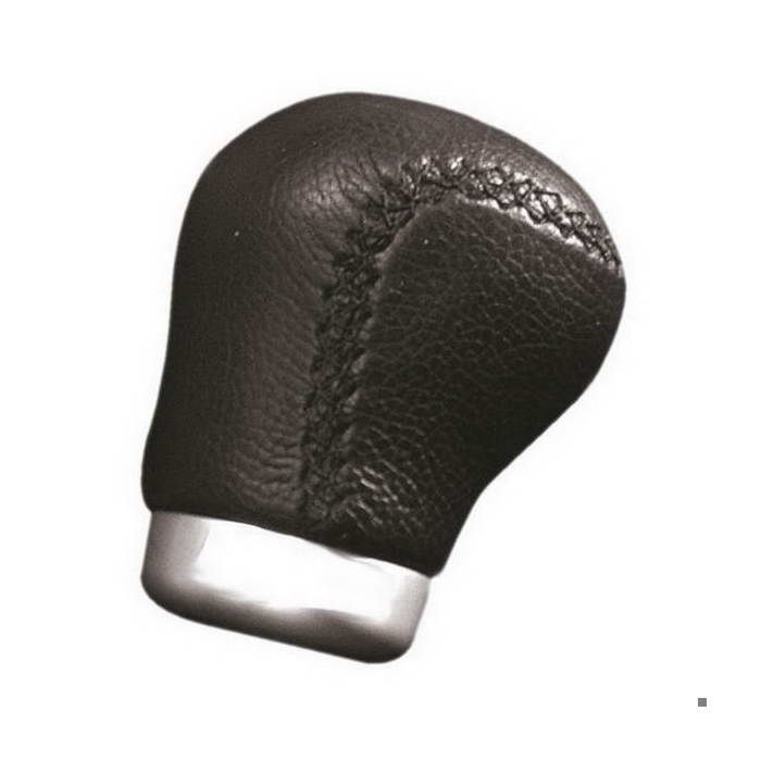 CARPOINT Pommeau aluminium et cuir hors bague marche arrière - Noir