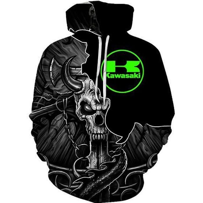 Sweat-shirt Cosplay,2020 nouveau Kawasaki équipement lourd chat à capuche 3d impression fermeture éclair sweat Harajuku automne fem