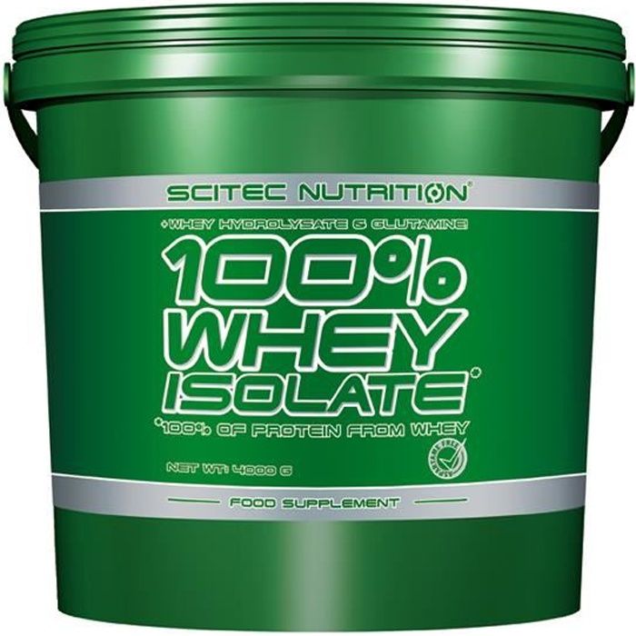100% Whey Isolate 4000 gr VANILLE Scitec Proteine