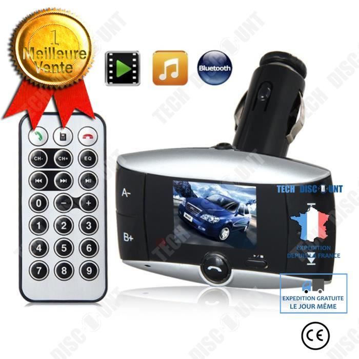 TD® BT-01 Widescreen bluetooth lecteur de musique mp3 voiture mains libres transmetteur FM de voiture