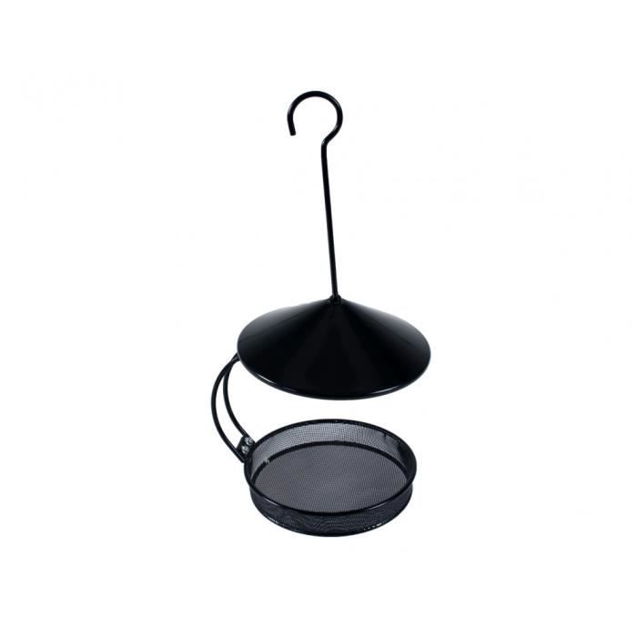 Mangeoire Besie noir à suspendre. ø 18 cm H 22.5 cm. pour oiseaux.-Vadigran 20,000000 Noir
