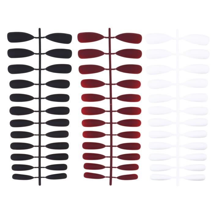 3 Set Ultra-long Faux Ongles De Mode Nail Tip Sticker Astuce Pointu Ovale pour Femme Lady Fille KIT FAUX ONGLES