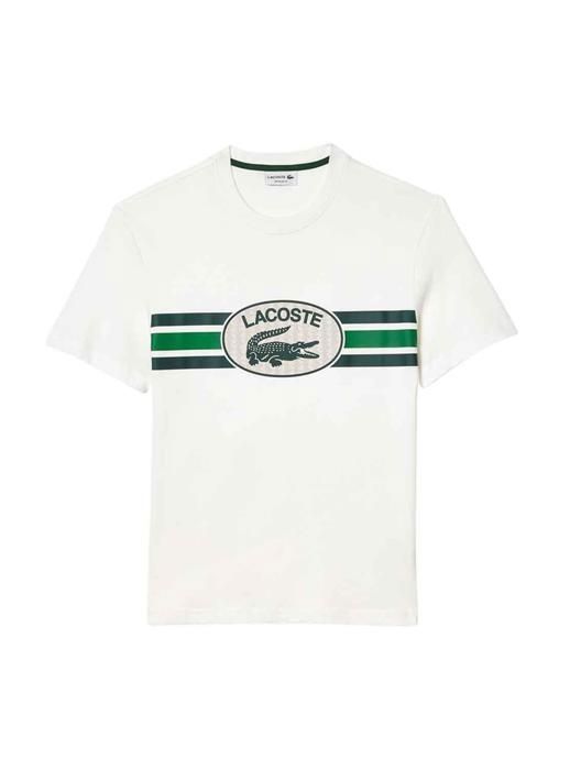 T SHIRT LACOSTE HOMME Blanc Cdiscount Pret a Porter