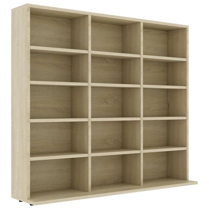 CLOUD Armoire à CD Armoire de rangement - bibliothèque Chêne sonoma 102x23x89 5 cm Bois d’ingénierie CHYNEW3152537