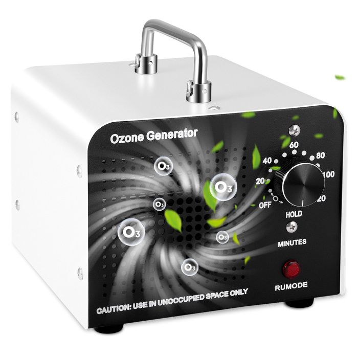 Générateur D'ozone 60000 Mg/h Avec Minuteur Et Affichage De La Température Et De L'humidité,purificateur D'air Ozone Avec Affichage - Bricolage