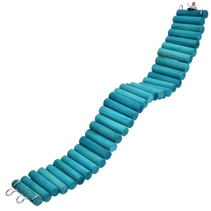 Pont suspendu pour animal de compagnie échelle souple pour hamster perroquet jouet pour oiseaux 6 x 50 cm