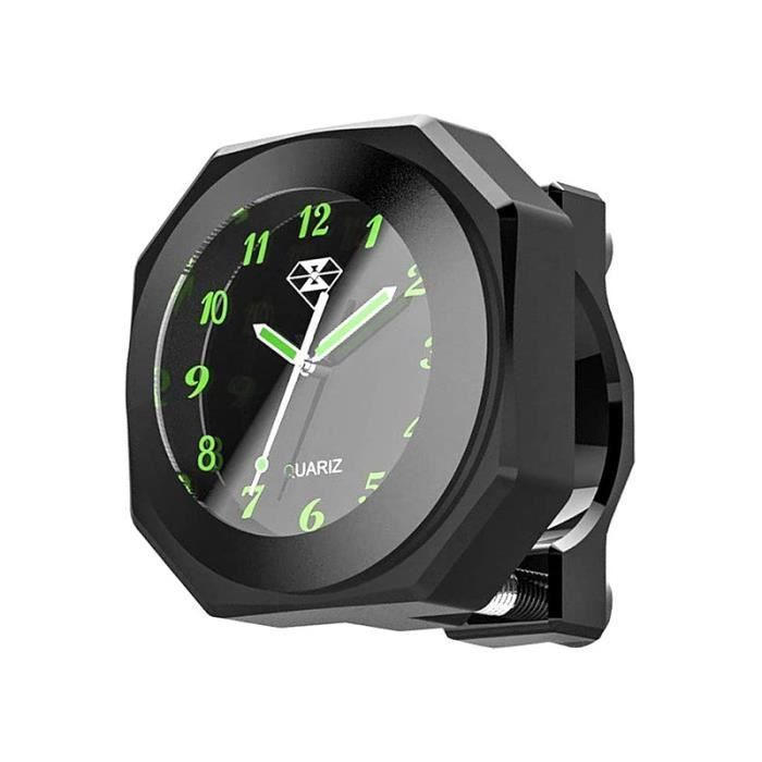 Moto Accessoires de vlo Support de Guidon Montre WOVTE Montre tanche numrique Noctilucent pour Guidon Montre Universelle noir