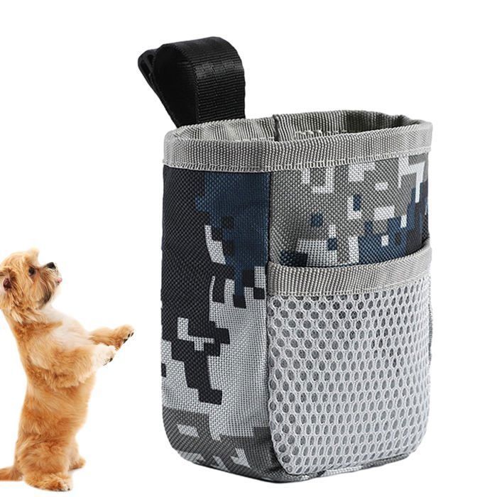 Sac à friandises portable pour le dressage des chiens Le noir YYV