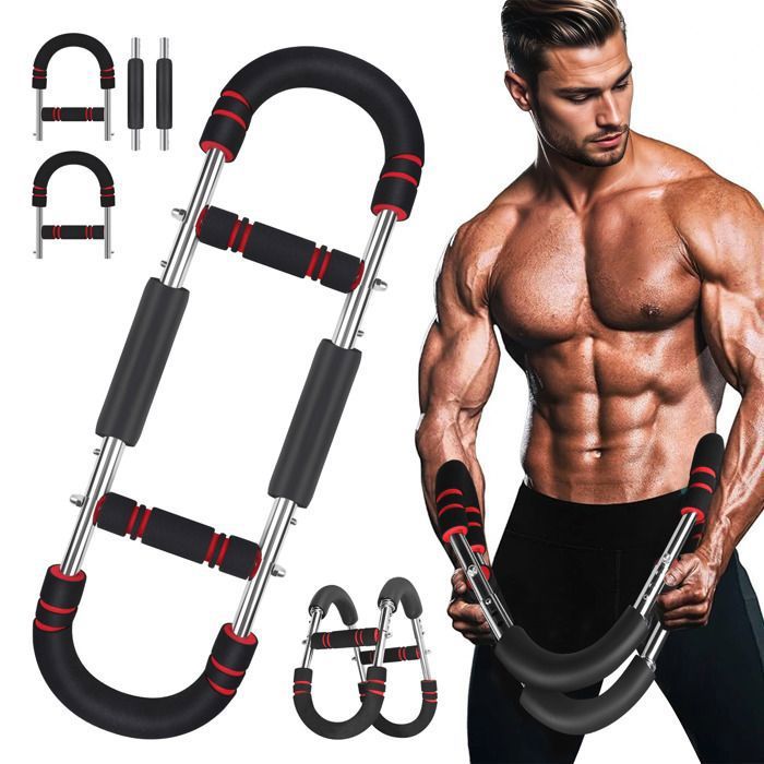Twister Appareil De Musculation Bras Double Ressort – 3 Niveaux Réglables, Anti-pincement, Pour Maison