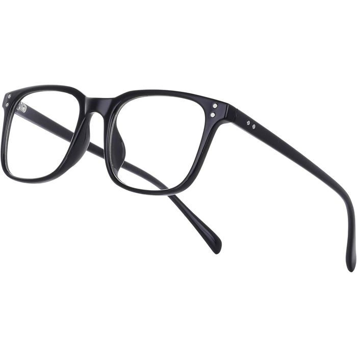 Lunettes Anti-Lumière Bleue Anti-Fatigue Pour Ordinateur Et Gaming - Monture Noir