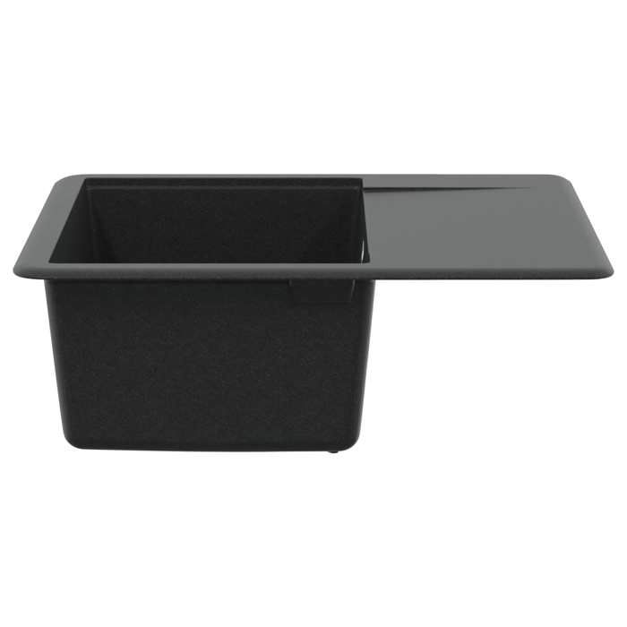 [63354]Évier Noir 560x460 mm 80% Quartz et 20% Résine Poids:10.77 Kg