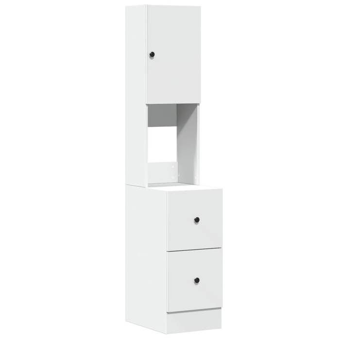 Soldes FlottantsArmoire de cuisine 1 PC - Cabinet/Meuble bas de cuisine - blanc 35x50x180cm bois dingénierie 9762347
