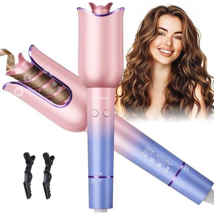 Boucleur A Cheveux Fer A Boucler 23Mm Fer À Boucler Automatique À Ions Boucleur Automatique À 3 Température Fer A Friser À Concepti
