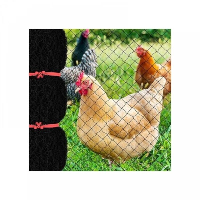 Filet anti-oiseaux 7.6 x 15.2 m Maille carrée 2.5 cm en nylon Protection contre cerfs et petits animaux Réutilisable