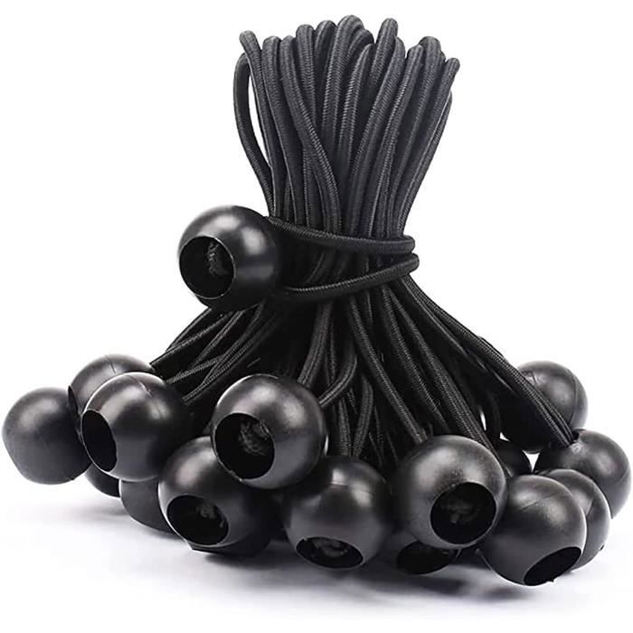 30 Pièces Tendeurs Élastiques Boule - 150mm Et 200mm Pour Bâche, Tente, Pavillon Et Camping