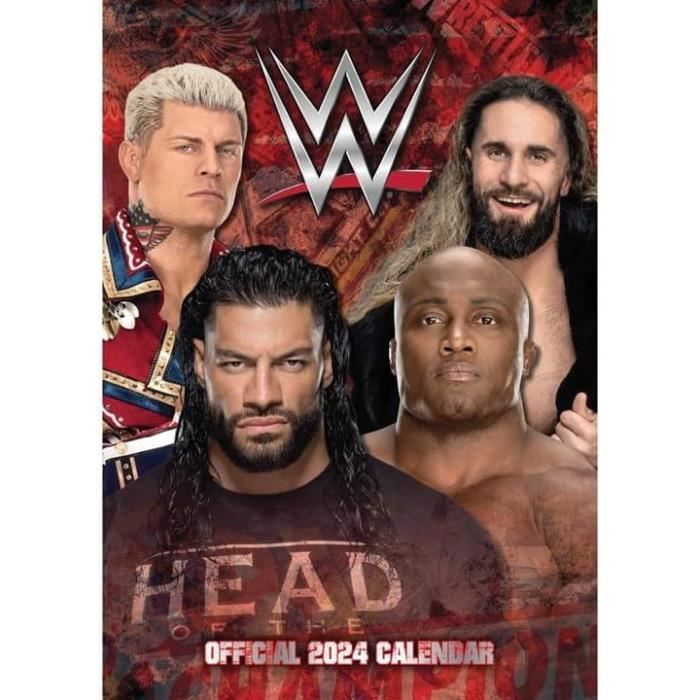 Calendrier 2024 Combat Catch Homme World Wrestling Lutte - Maxi Format ...