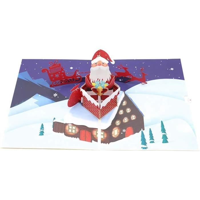 Carte Pop-Up 3D Halloween - Carton Découpé Laser, Avec Enveloppe Et Carte De Message - 3