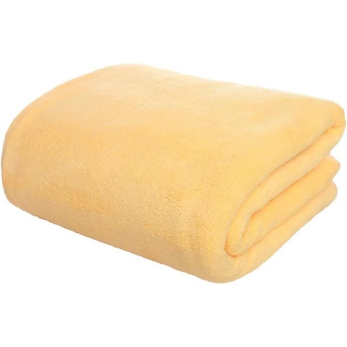 Grande Serviette De Bain Microfibre 100x200cm - Séchage Rapide Douce Absorbante Pour Salon Et Voyage