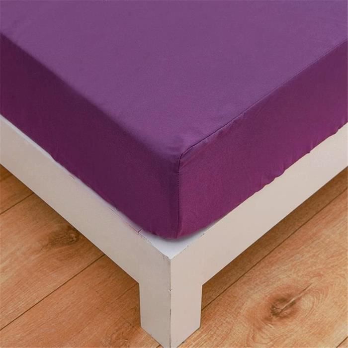 Drap Housse 150x200 Cm En Velours Lait - Lot Avec 2 Taies D'oreiller 50x75 Cm - Doux, Anti-plis, élastique 360° - Gris