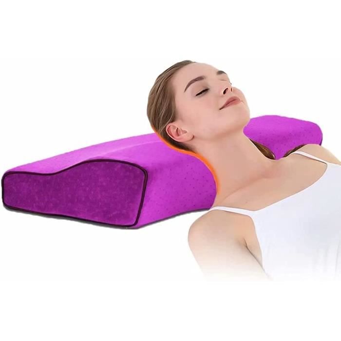 Elviros Oreiller Cervical Mémoire De Forme Ergonomique, Oreiller