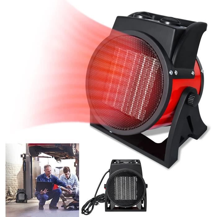 Chauffage D'atelier Céramique 3000W Avec Thermostat - Puissant Et Portable Pour Garage, Atelier, Serre