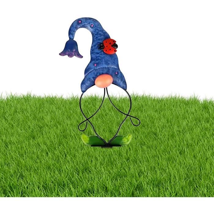 Lot De 3 Piquets Décoratifs Chat Pour Jardin : Décoration Extérieure En Métal Résistant