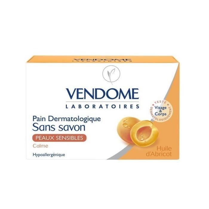 Vendome Pain Dermatologique Sans Savon Peaux Sensibles Calme A L Huile D Abricot 100g Lot De 6 Cdiscount Au Quotidien