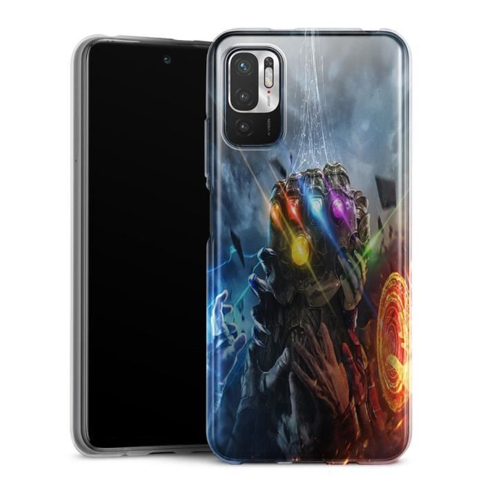 Coque de téléphone Xiaomi Redmi Note 10 5G Gel anti chocs Motif Manga Souple