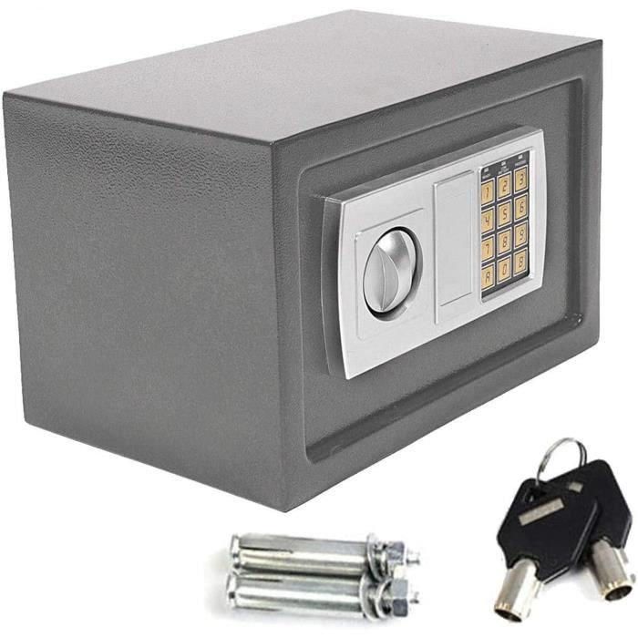 Coffre-fort Électronique En Acier Denny International - Série SA101 à SA107, Clé De Secours Incluse