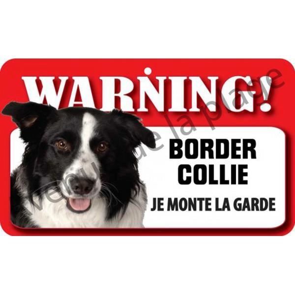 Plaque Protection Mur Chien Plaque Attention Au Chien Border Collie Achat Vente Plaque