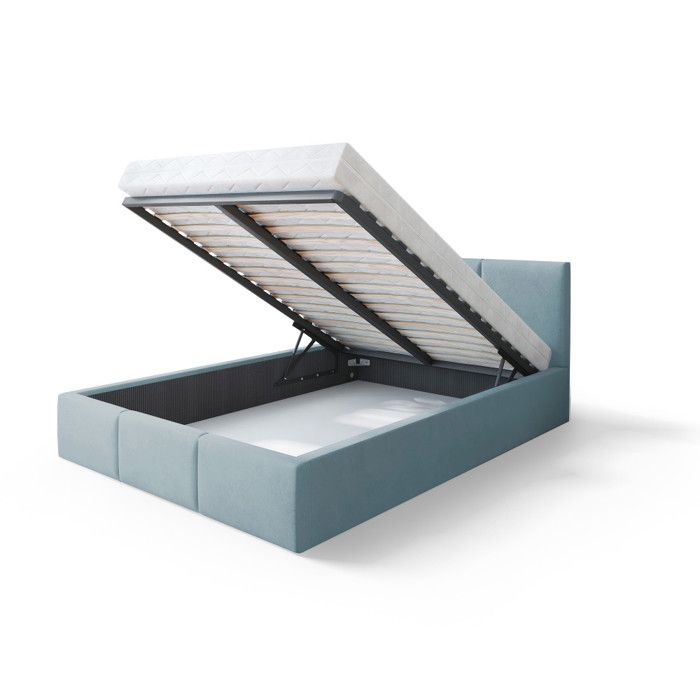 Lit coffre Tesia 140x190  - Sommier inclus Mint