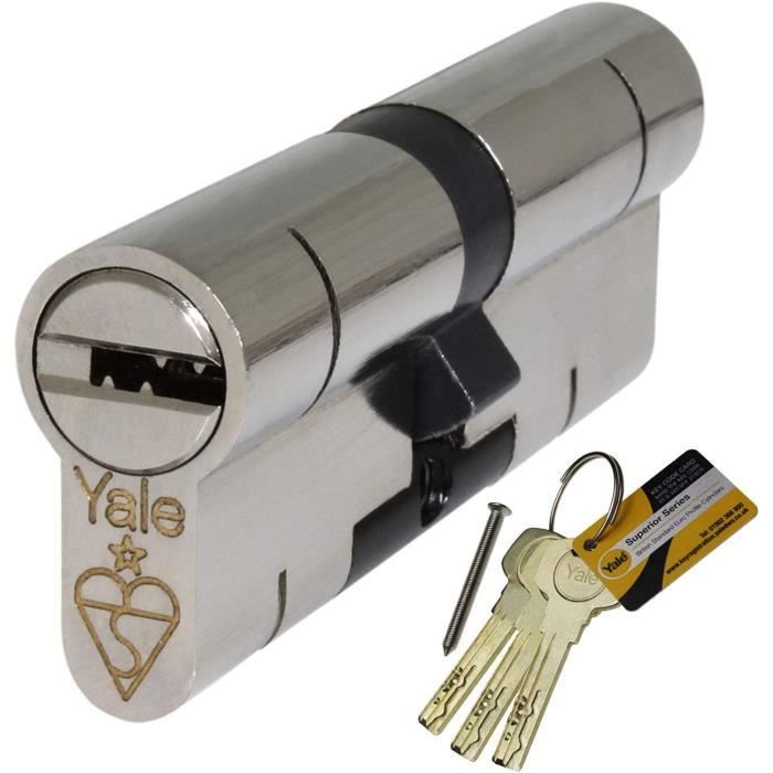 Cylindre De Serrure à Bouton – Laiton – Toutes Longueurs – 3 Clés Ou Plus – Neuf – Pour Porte Standard