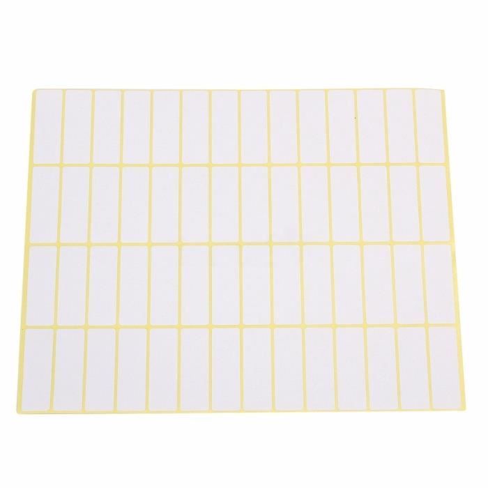 24 Mixte machines à laver Grand Collant Papier Blanc Autocollants Étiquettes Neuf