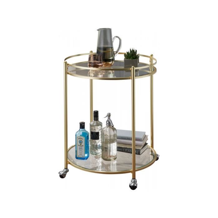 Table D Appoint Design Avec Roulettes Structure En Acier Et