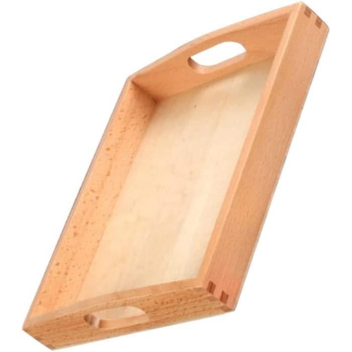 Plateau De Service En Bois, Plateau Décoratif Avec Poignées En Métal, Plateau à Thé/boisson, Plateau Ottoman, Plateau à Collation Pour Fêtes, Salle De Bain