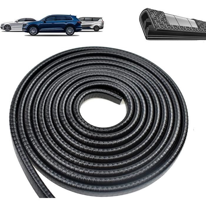 Protection Des Bords De Portière De Voiture Recambo - Profilé En U Flexible Autocollant 10m Chromé - Anti-Rayures Universel