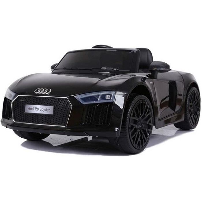 Audi R8 12 V Noir - Voiture ??lectrique pour Enfant - V?�hicule Jouet pour Gar?�on et Fille 