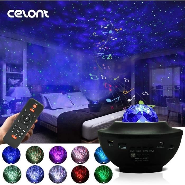 Lampe Projecteur LED ciel étoilé projecteur galaxie, 21 Modes, Enceinte